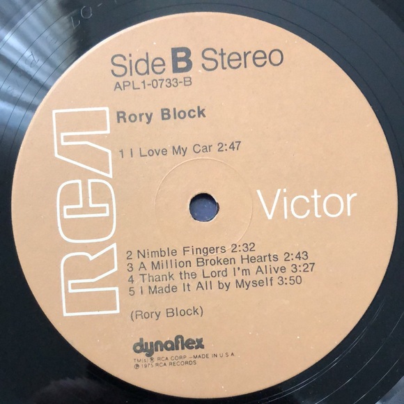 ***Free*** Rory Block Vinyl Lp '75 - Picture 4 of 6